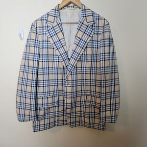 Vintage Men's Haspel Sport Plaid Coat Suit Jacket Prep Country Club 44